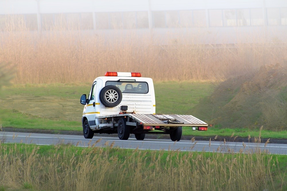flatbed recovery truck