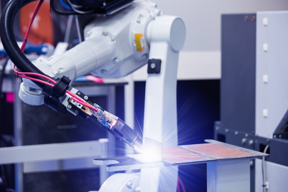 Image of a robotic welder