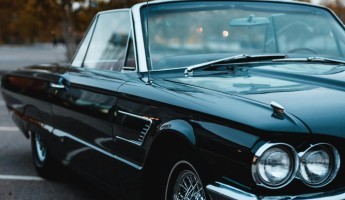 Black classic car