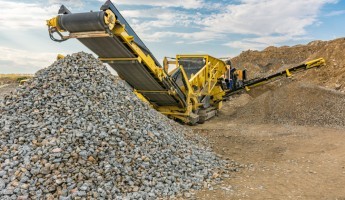 crusher in a construction site