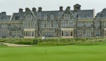golf clubhouse with golf course in front