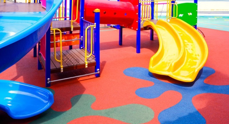 close up of playground 